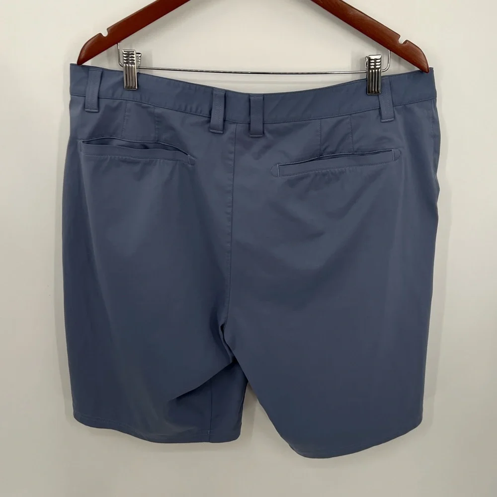 Rhone blue active golf shorts